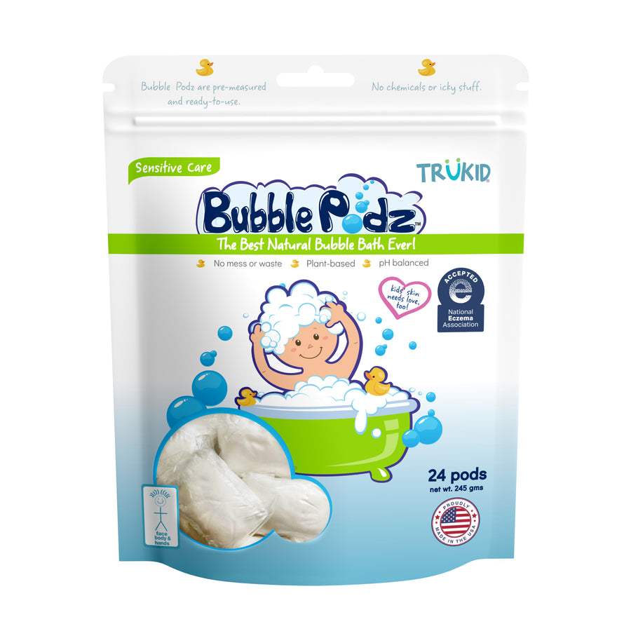 Bubble Podz: Sensitive Care (Eczema) Unscented Bubble Bath