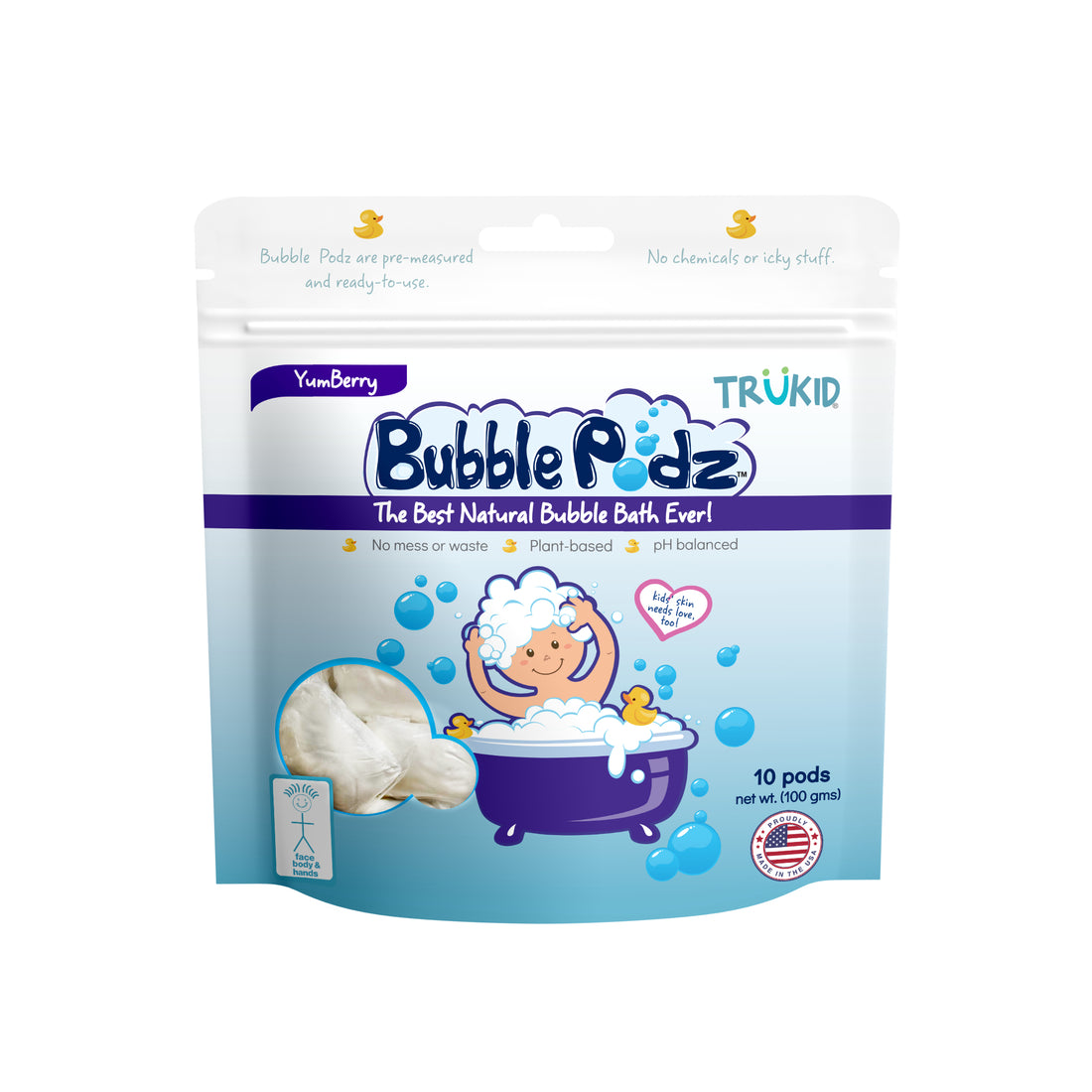 Bubble Podz: YumBerry Scented Bubble Bath
