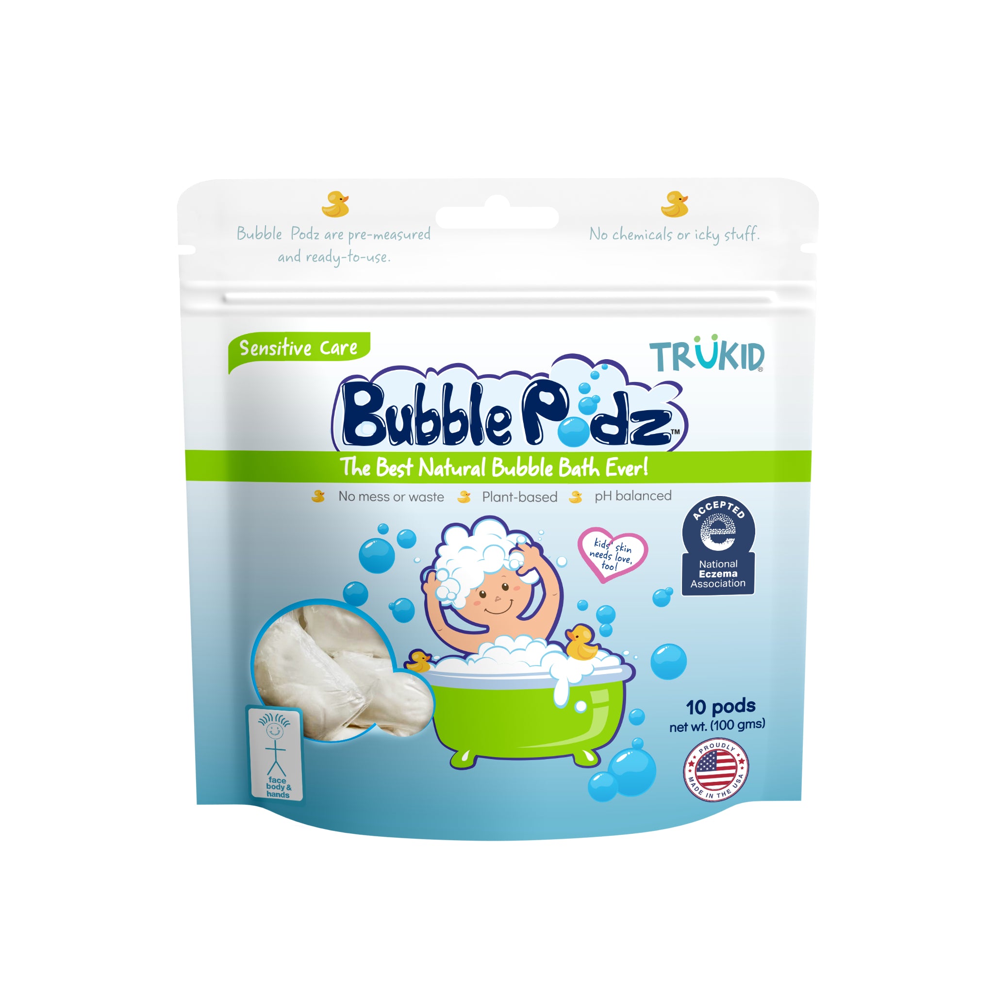 TruKid Bubble Podz, Sensitive Care (Eczema) Bubble Bath Trukid
