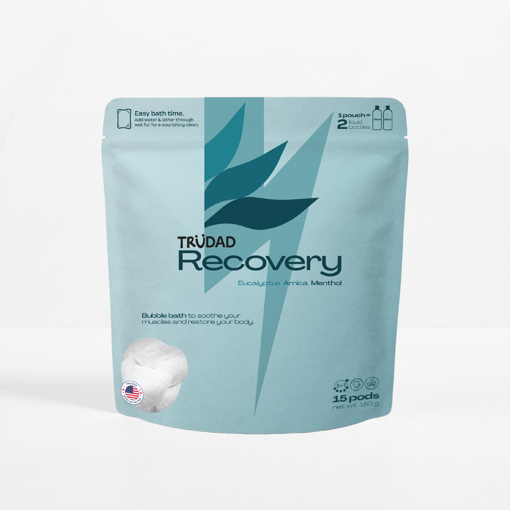 TruDad Recovery Bubble Bath Podz | Eucalyptus, Arnica & Menthol