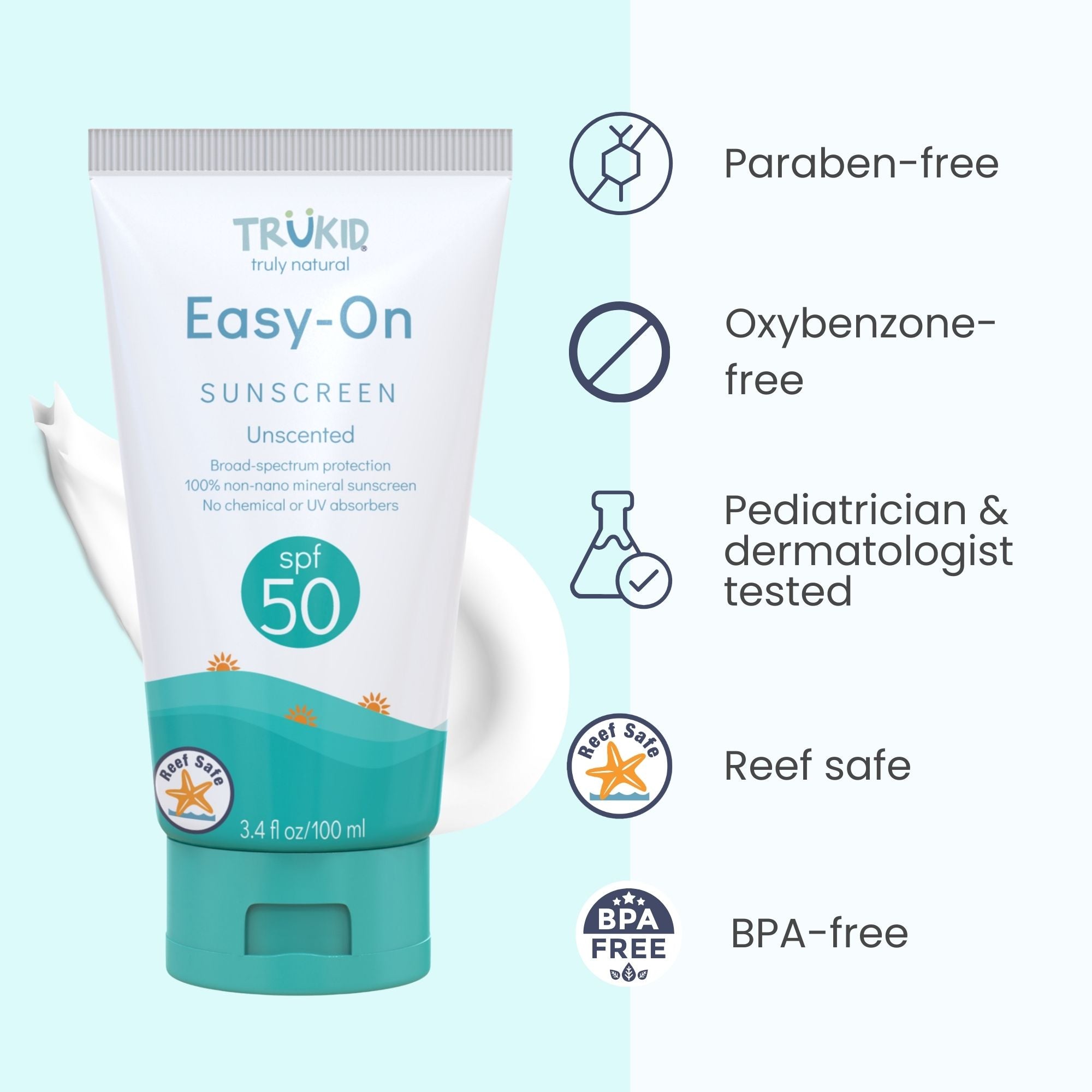 TruKid Easy On SPF 50 Sunscreen  Features