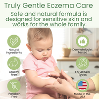Truly Gentle Eczema Care - Safe and gentle formula is designed for sensitive skin and works for the whole family.