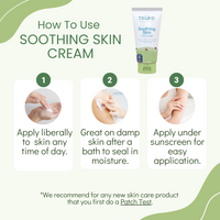 Gently moisturizes sensitive skin that is irritated and cracked.