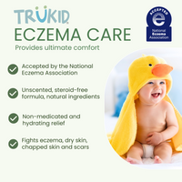 Accepted by the National Eczema Association.  Unscented, steroid-free formula with natural ingredients.