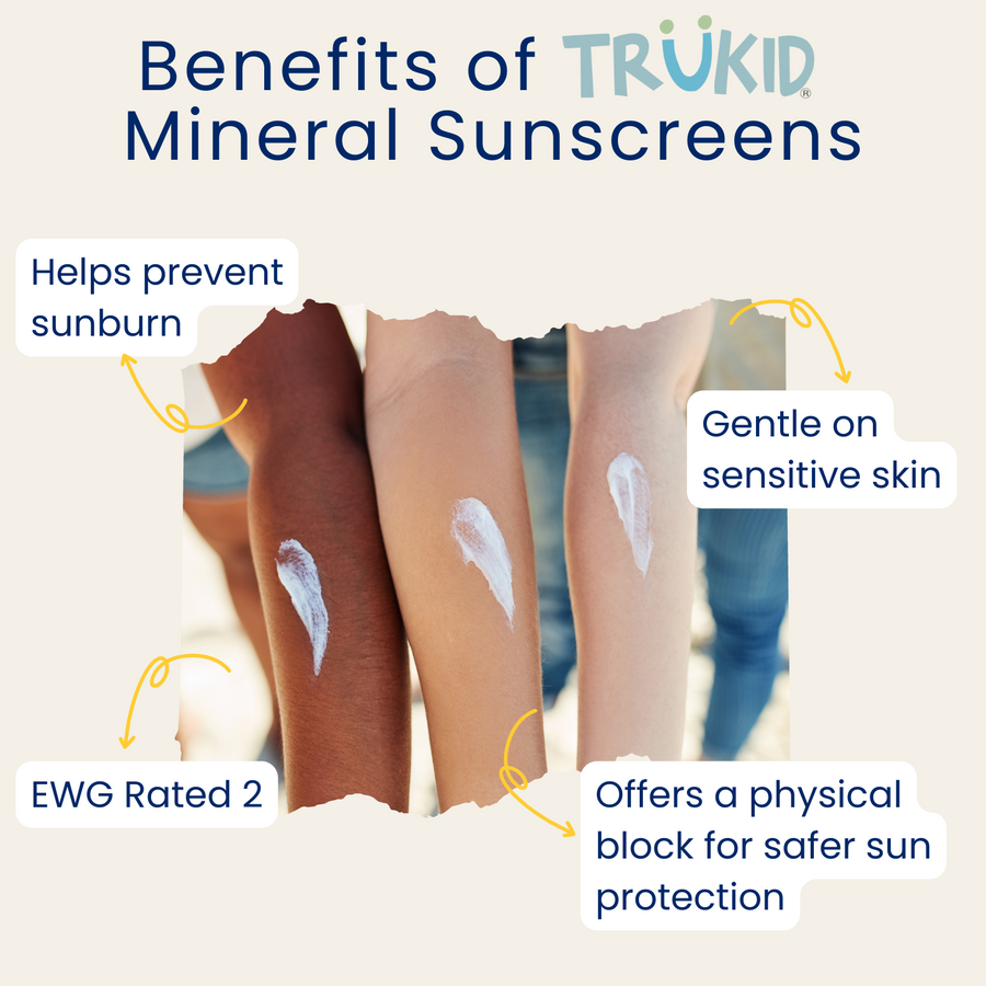 TruKid Eczema (Unscented) Daily SPF30 Sunscreen Benefits of Mineral Sunscreen