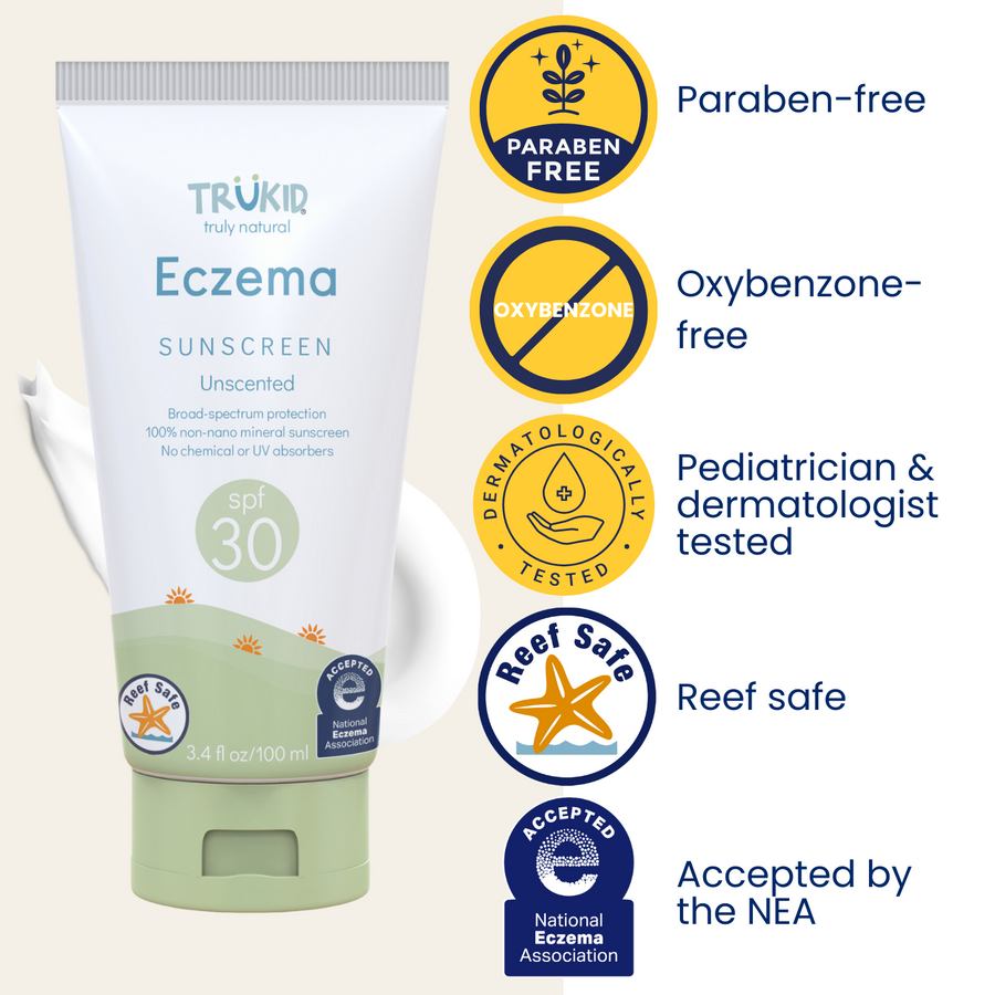 TruKid Eczema (Unscented) Daily SPF30 Sunscreen Safe to Use